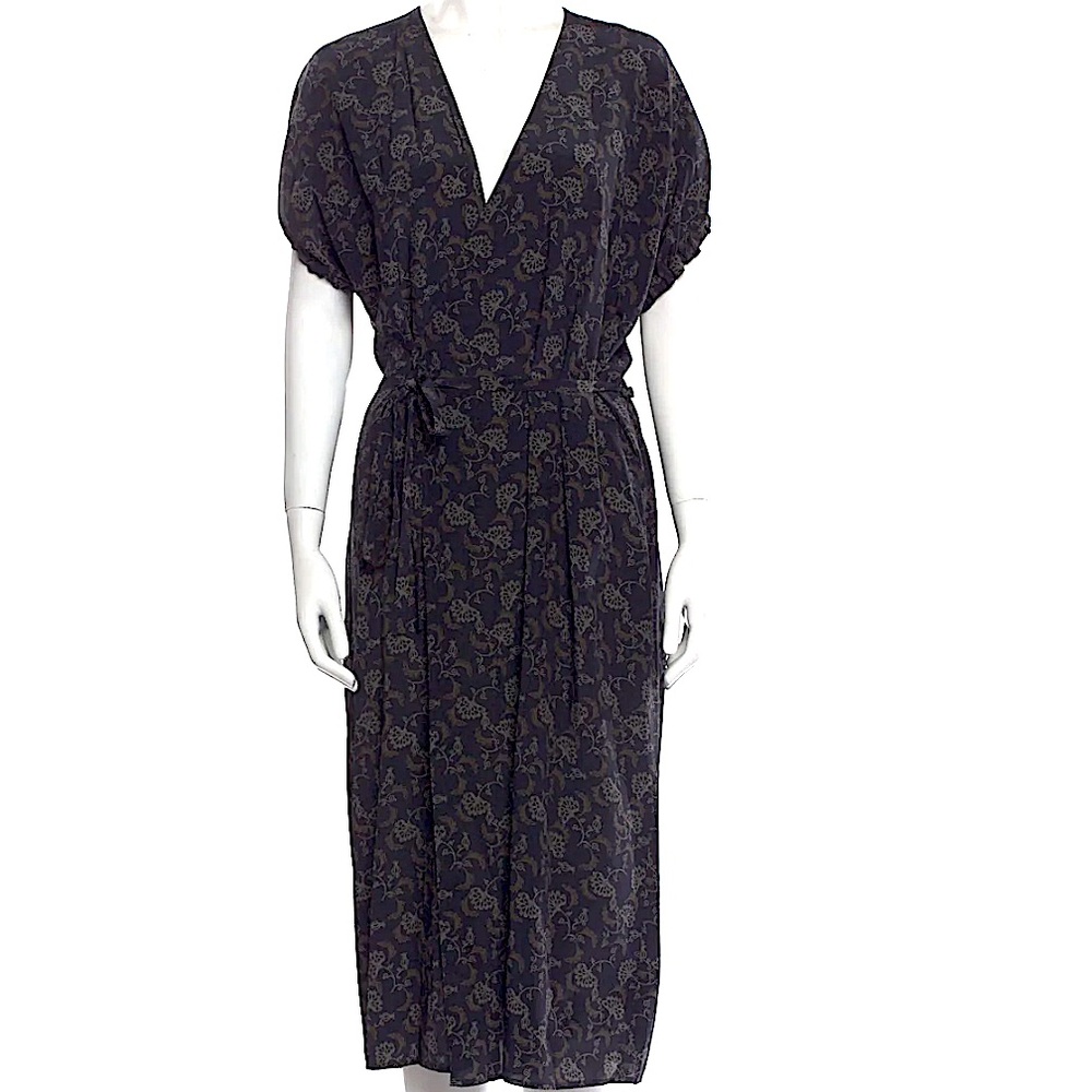 VINCE silk wrap dress